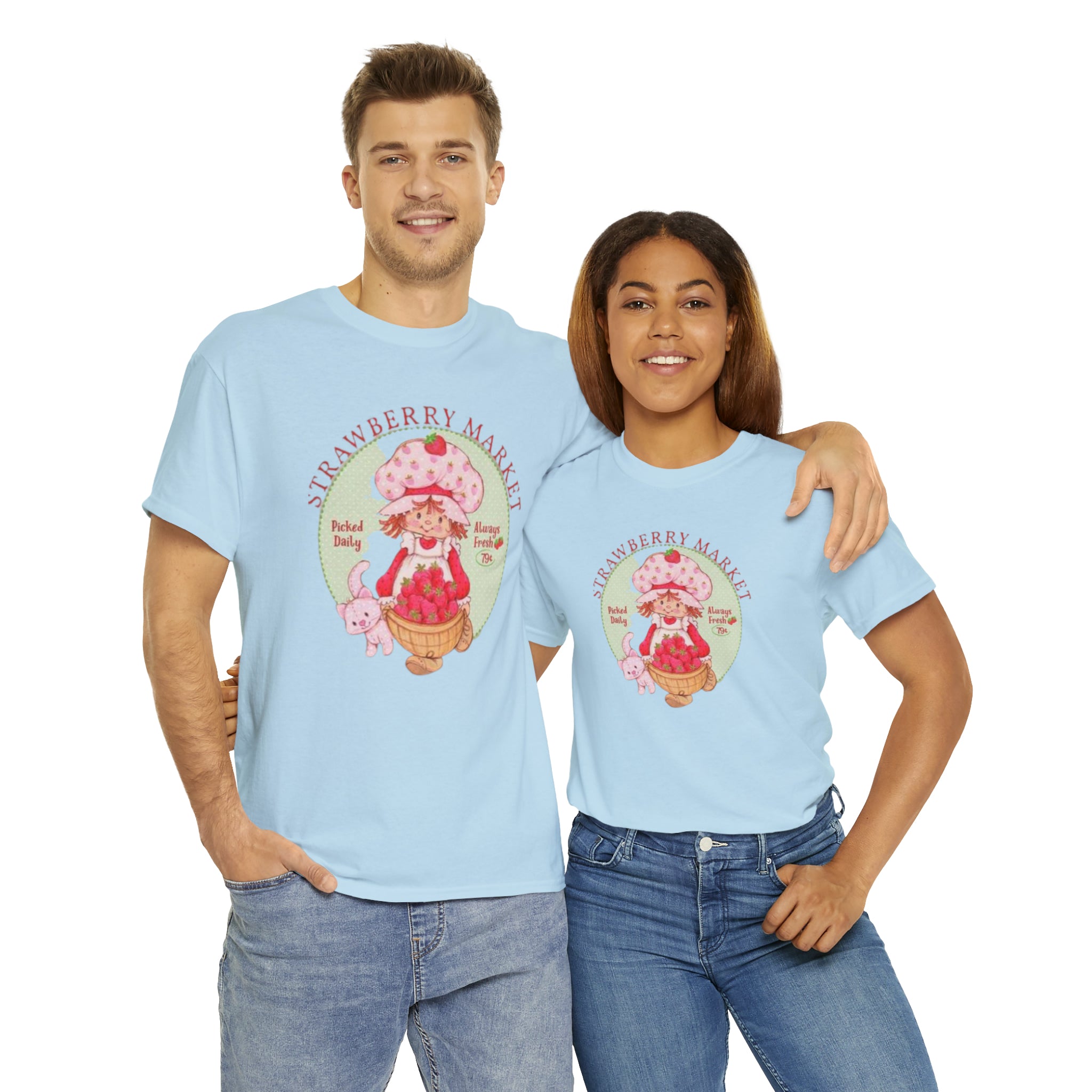Strawberry Shortcake-  Unisex Heavy Cotton T-Shirt - Creations by Chris and Carlos